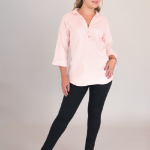 Blusa manga al codo pantalón Marsella pretina alta