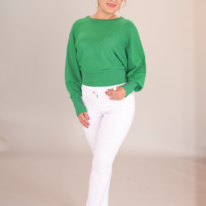 saco brilloso manga kimona, pantalón karito premium